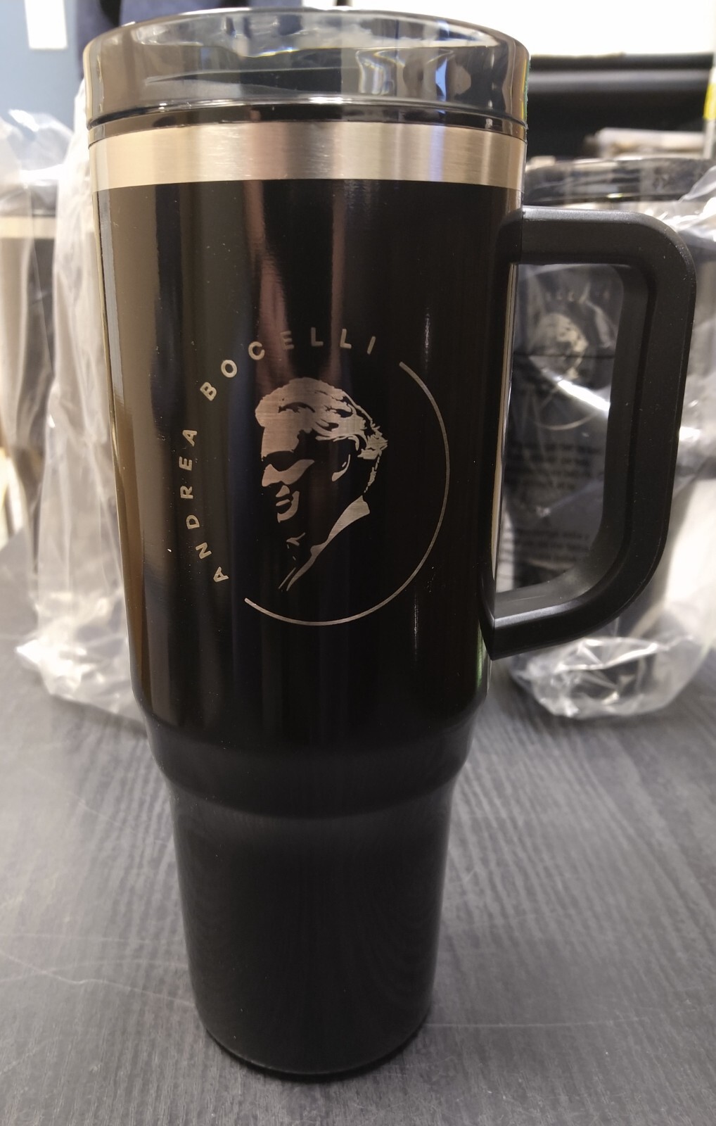 Andrea Bocelli 30th Anniv. Concert 40oz Eco-Friendly Straw Tumbler with handle