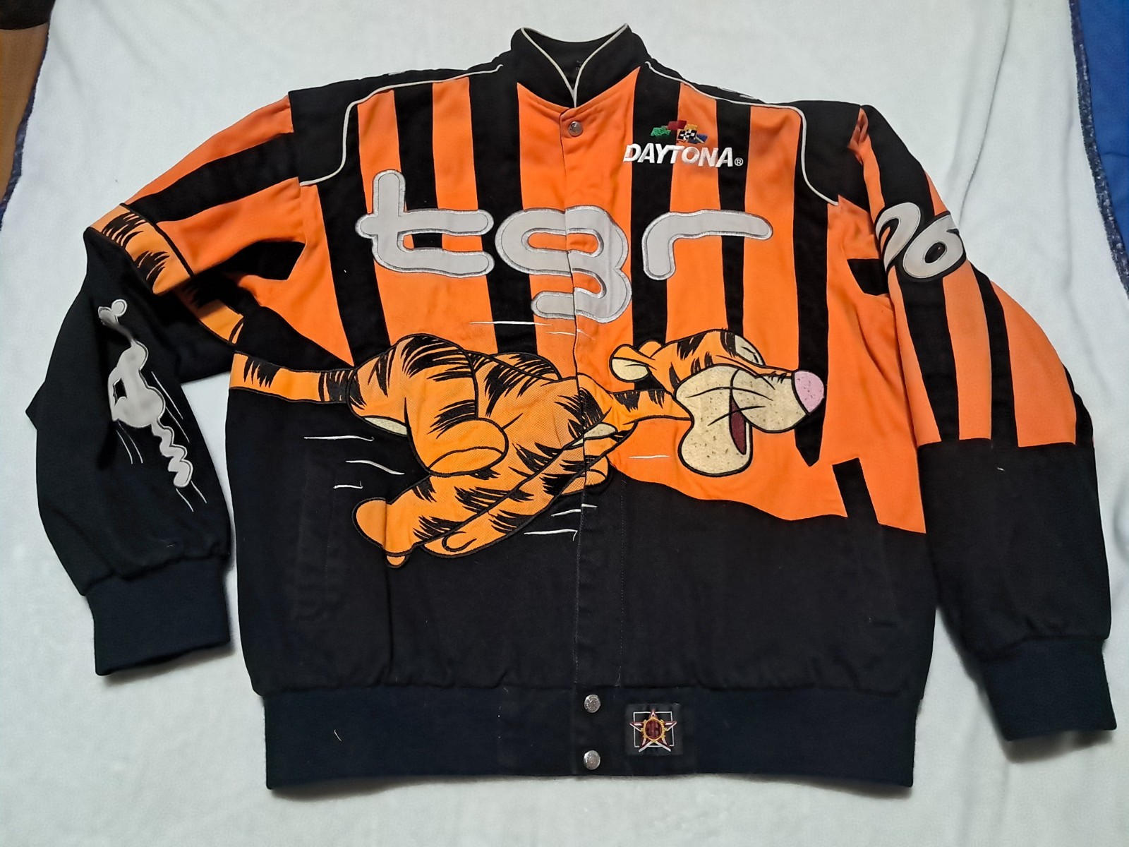 Vintage 2006 JH Designs Disney Tigger Racing Jacket Size XL Vintage 2006 JH Designs Disney Tigger Racing Jacket Size XL