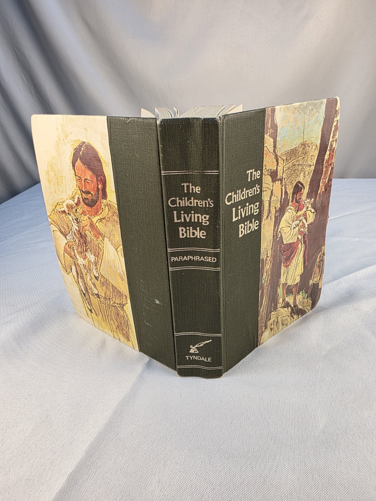 Vintage Tyndale The Children's Living Bible 1973 Book Paraphrased Illustrated 