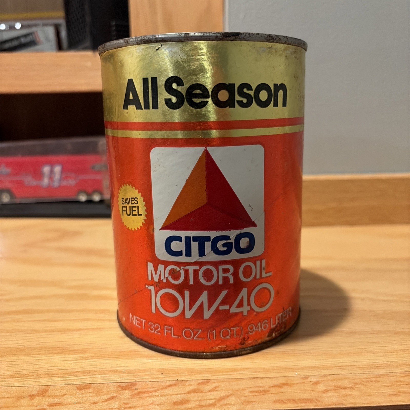 Vintage NOS Citgo All Season Motor Oil Can Quart FULL Vintage NOS Citgo All Season Motor Oil Can Quart FULL