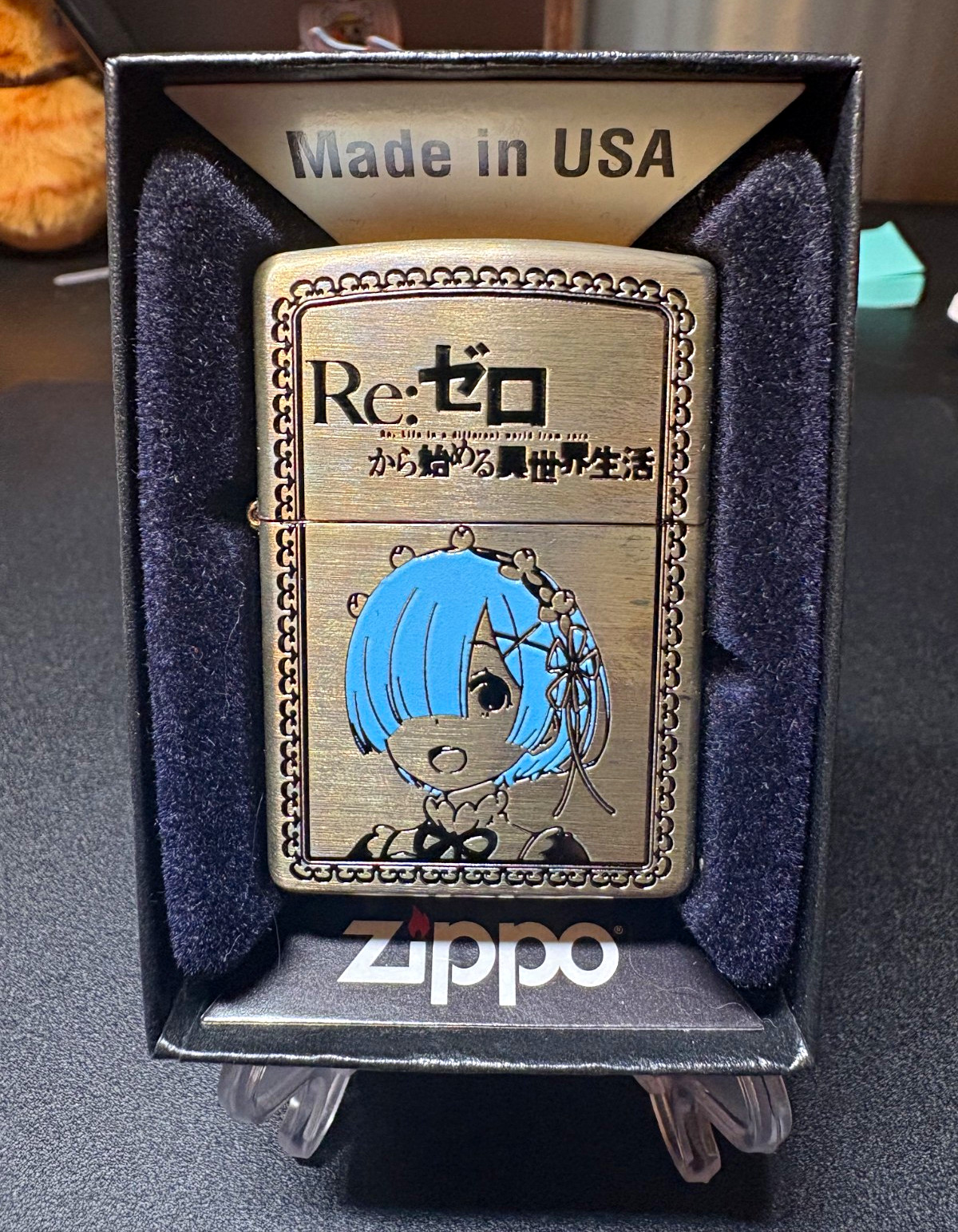 🔥 Zippo Re:Zero Rem Anime Design Collectible Lighter — New in Box