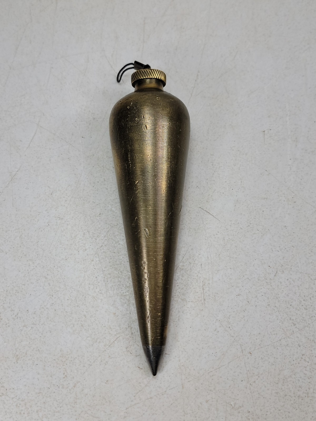 Antique Vintage Unmarked Brass Plumb Bob 1lb 5oz (21oz) Antique Vintage Unmarked Brass Plumb Bob 1lb 5oz (21oz)