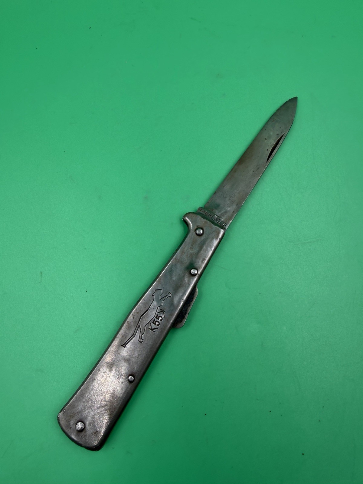 Vintage Mercator K55K Folding Single Blade Pocket Knife Solingen Germany WW2 Era Vintage Mercator K55K Folding Single Blade Pocket Knife Solingen Germany WW2 Era
