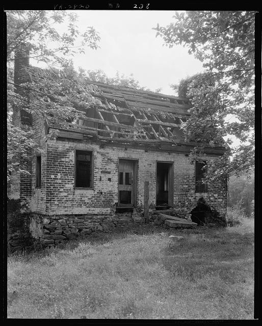 Basil Keiger House,Ruins,brickwork,Falmouth,VA,Virginia,Architecture,South,1927