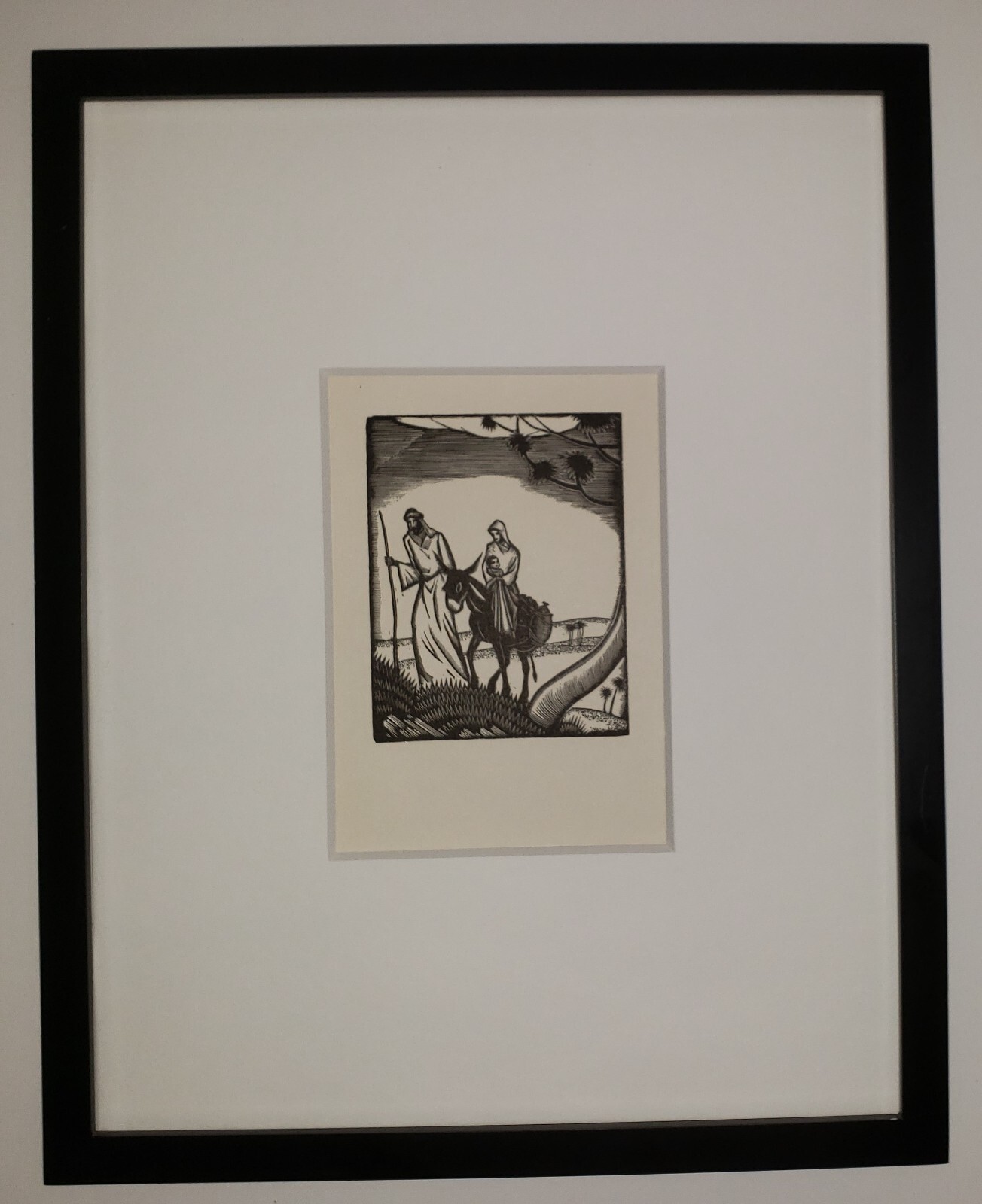 JAMES COLBERT REID (American 1907-1989) Original Vintage Art Deco Woodcut Flight JAMES COLBERT REID (American 1907-1989) Original Vintage Art Deco Woodcut Flight