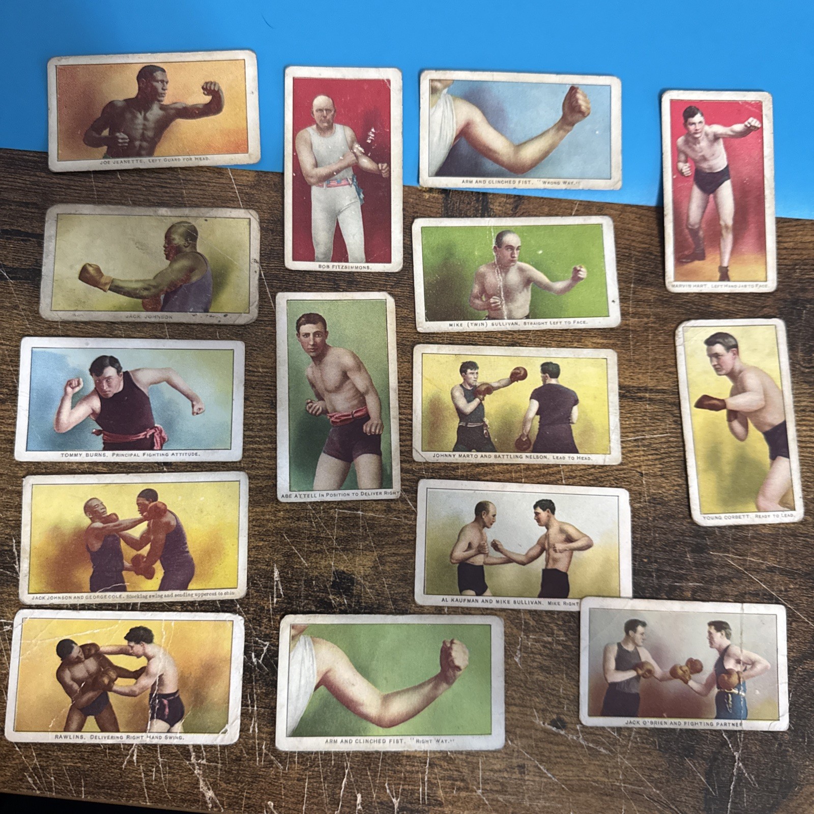 1910 E79 Part Set Jack Johnson Burns Jeanette Attell+ 15 Card Lot