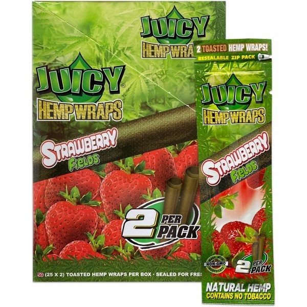 🤪 JUICY JAY STRAWBERRY FIELDS TOASTED WRAPS 🔥 25 PACKS 🤑 2 WRAPS PER PACK💯🤤