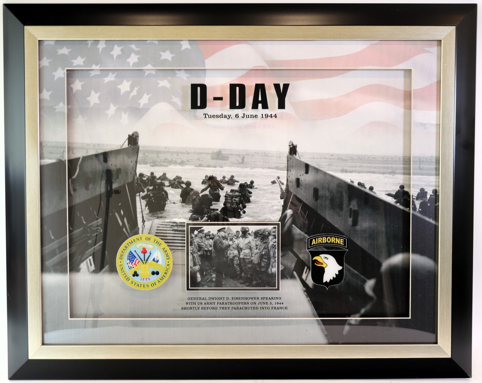 D-Day Framed Photo — Large Format 30.5 D-Day Framed Photo — Large Format 30.5
