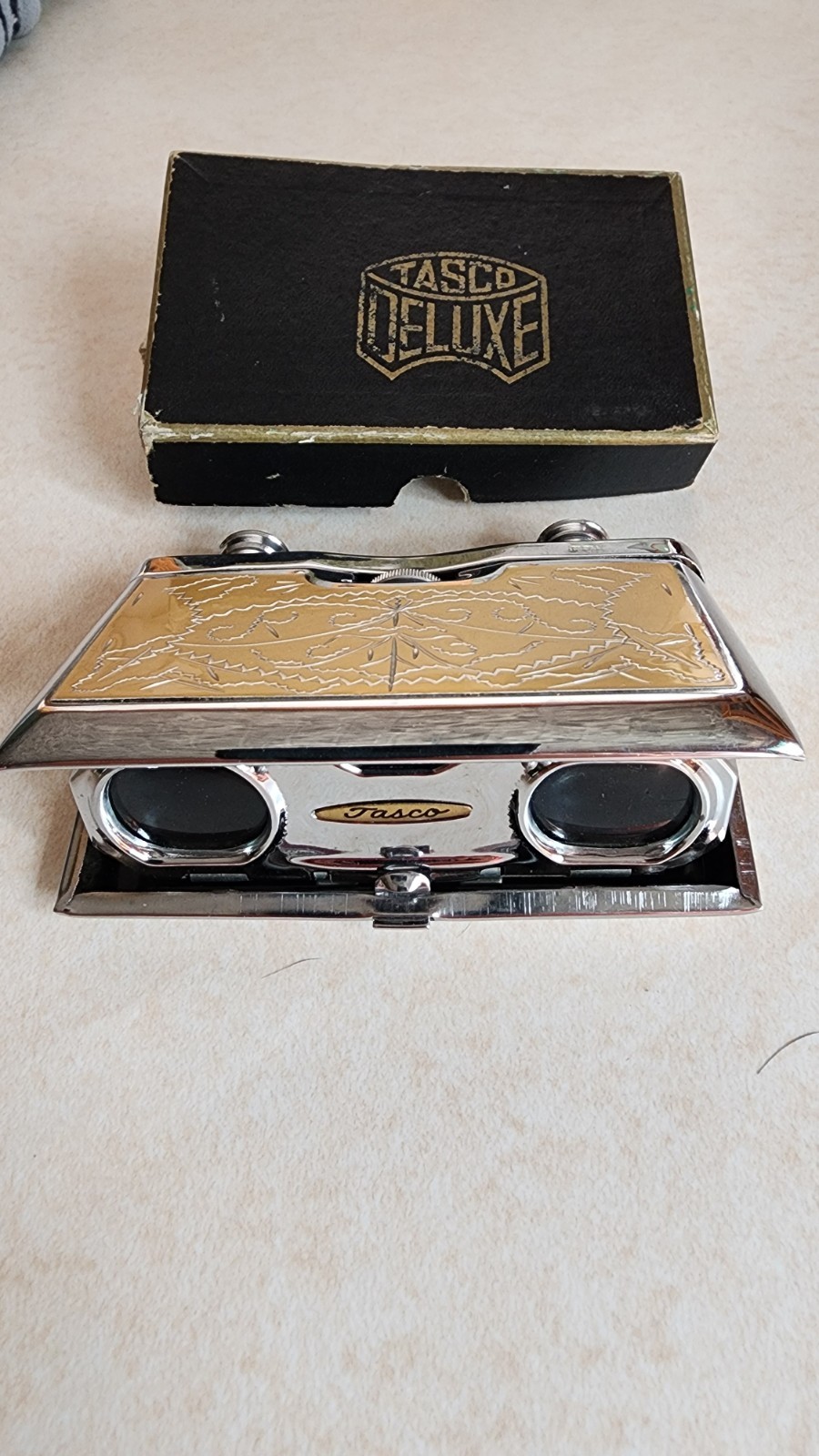 Vintage Tasco Folding Binoculars Opera Glasses Vintage Tasco Folding Binoculars Opera Glasses