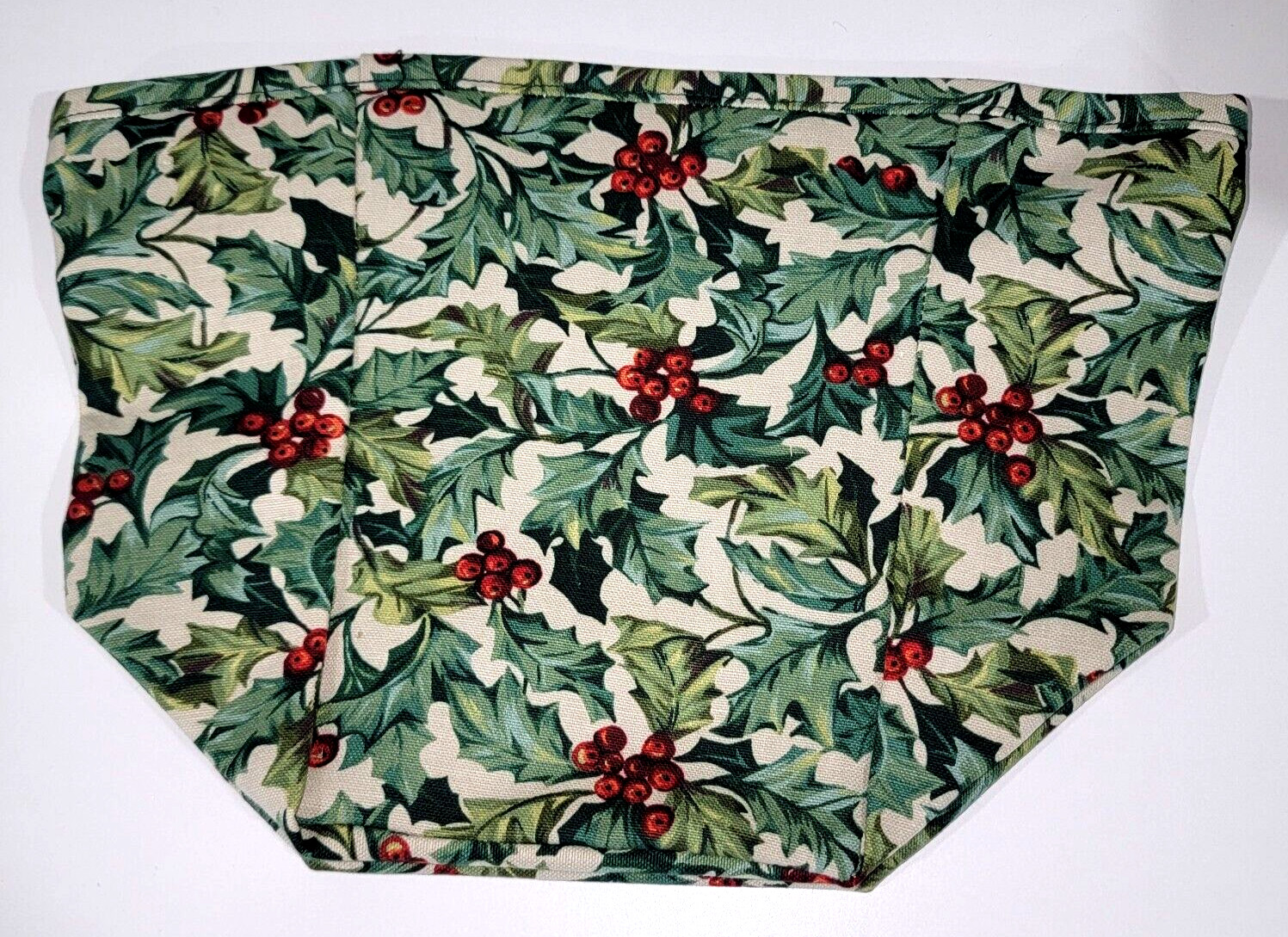 Crazy Good Tall Tissue Basket Liner from Longaberger American Holly fabric
