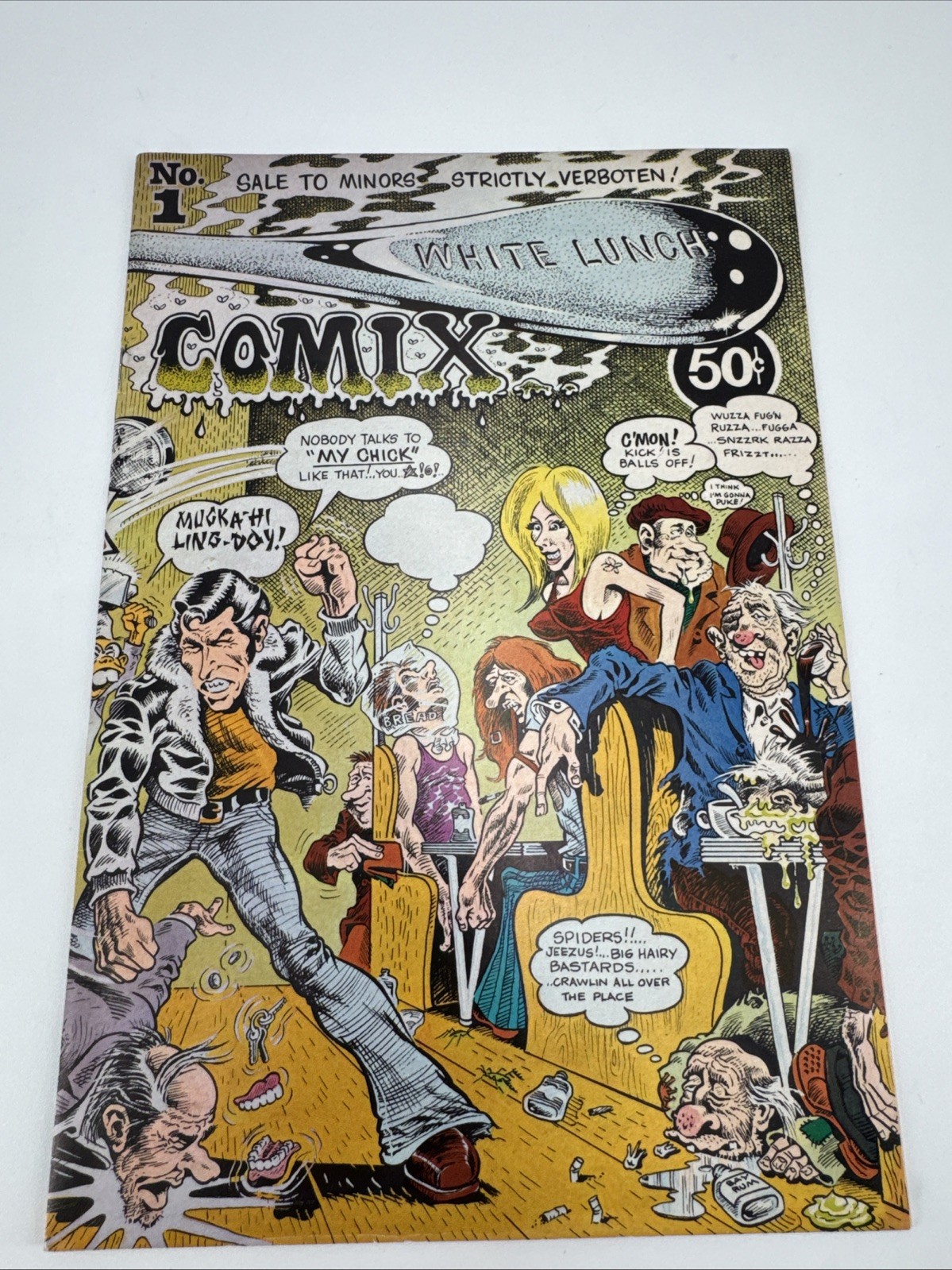 WHITE LUNCH COMIX 1972 Rand Holmes Jim Jones • Only Printing UNDERGROUND WHITE LUNCH COMIX 1972 Rand Holmes Jim Jones • Only Printing UNDERGROUND