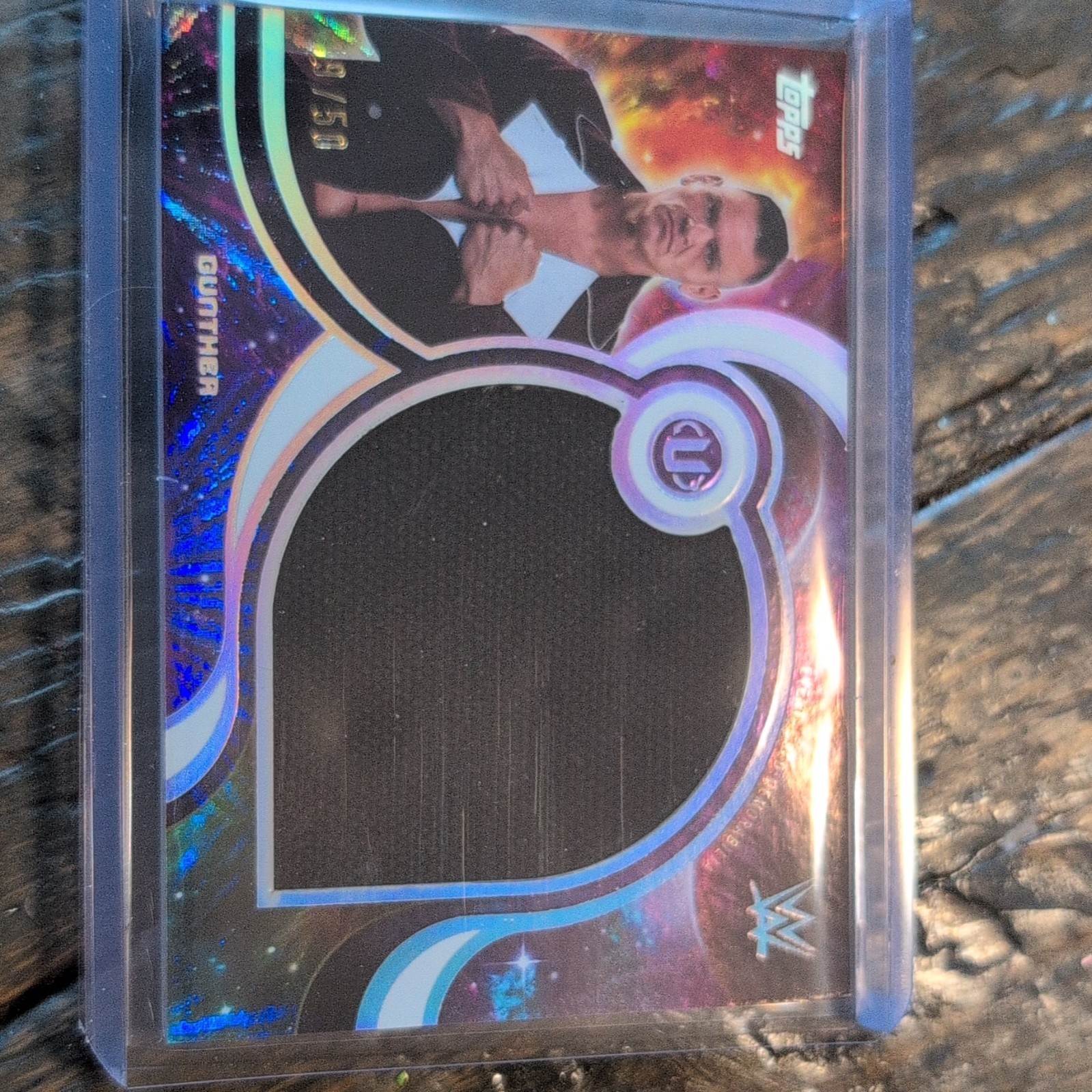 Topps 2023 Topps Universe WWE Authentics Relic Card UM-GU Gunther 19/50 Topps 2023 Topps Universe WWE Authentics Relic Card UM-GU Gunther 19/50