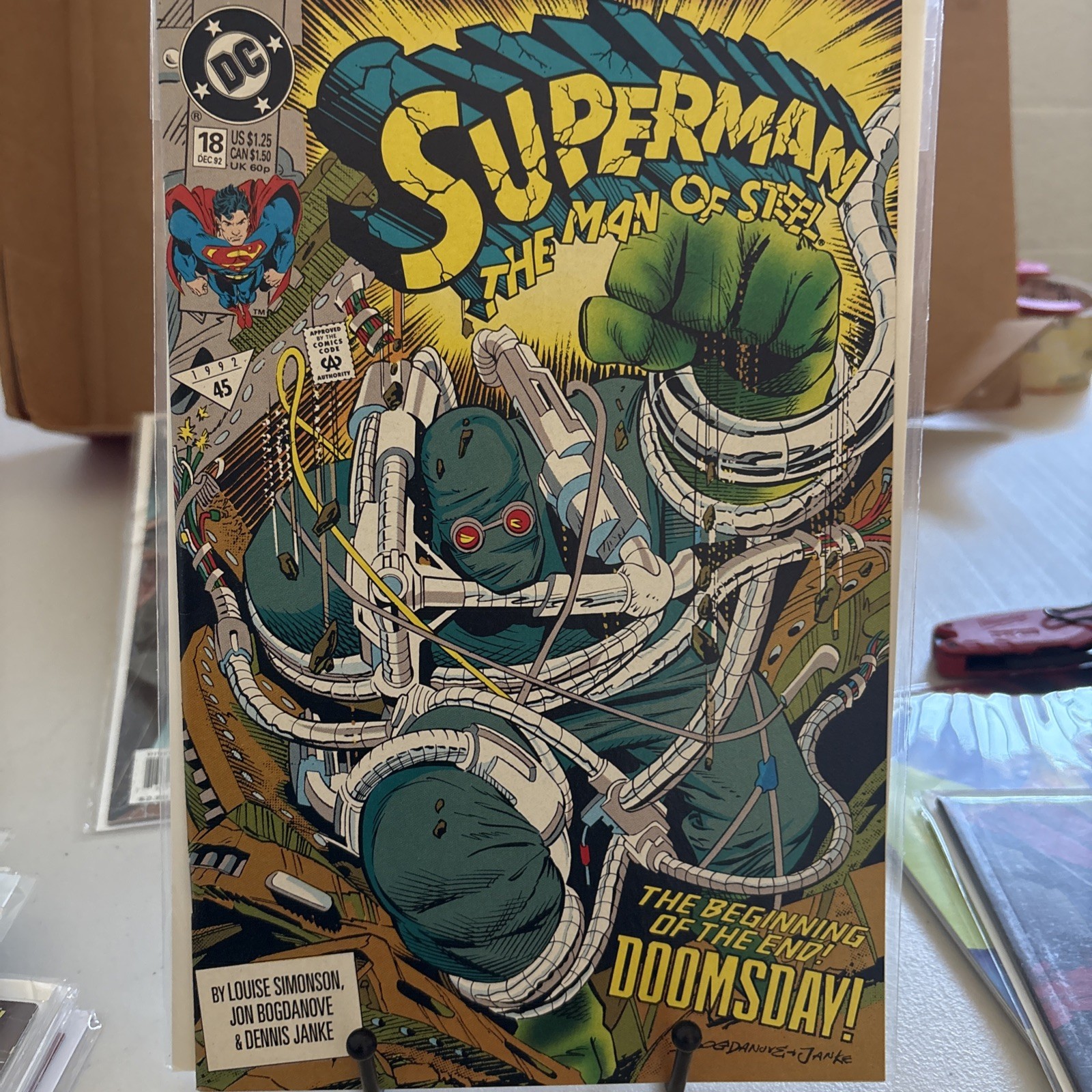 DC Comics Superman: The Man of Steel #18 (Dec 1992) 1st Doomsday 