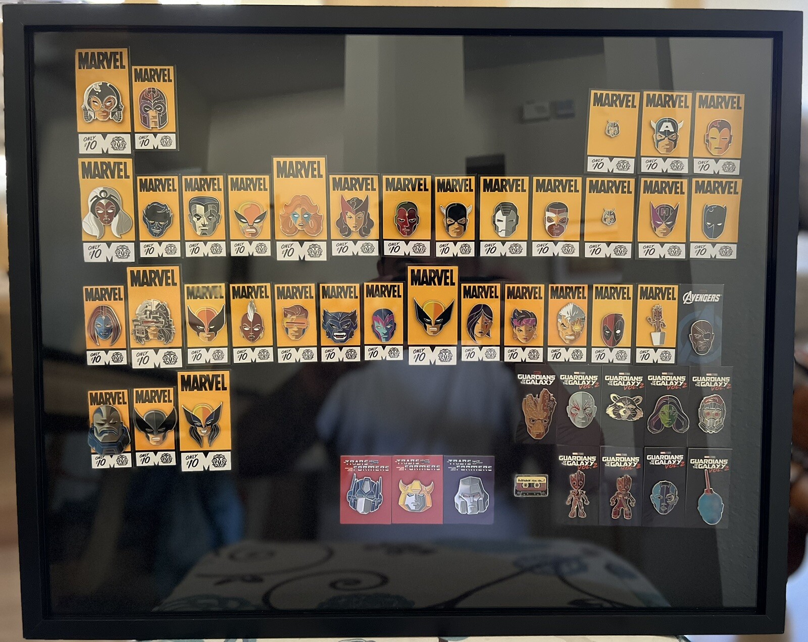 Mondo Enamel Pins Lot by Tom Whalen New With Shadow Box Display Case