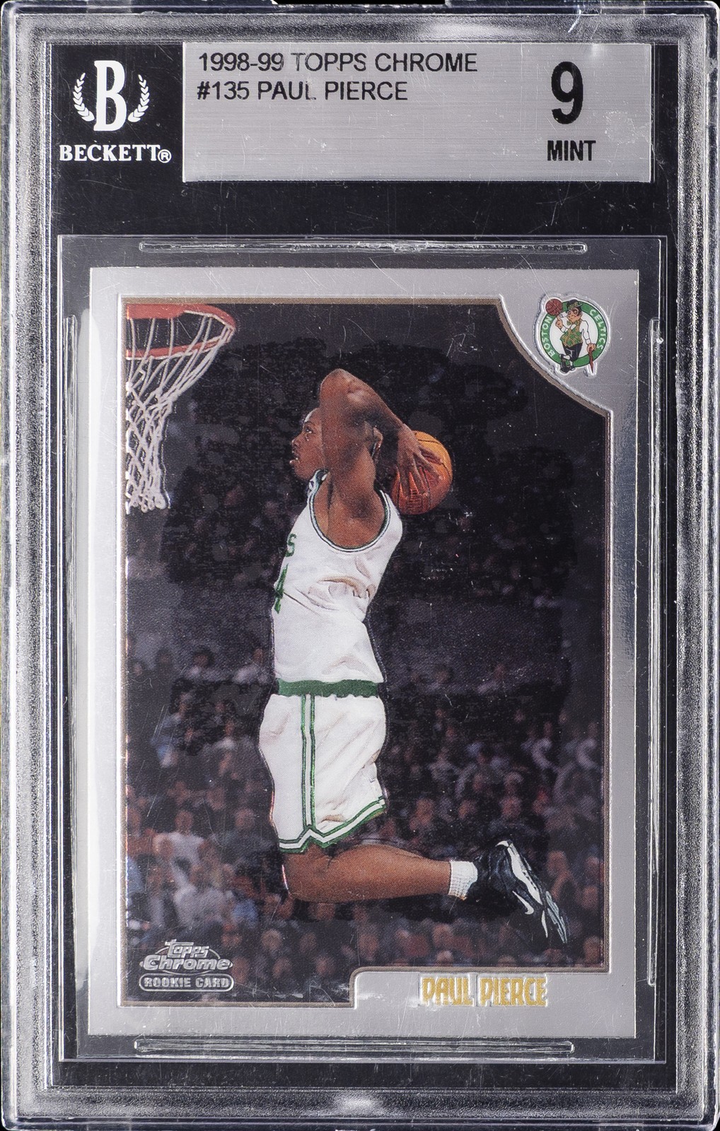 1998-99 TOPPS CHROME #135 PAUL PIERCE BGS 9