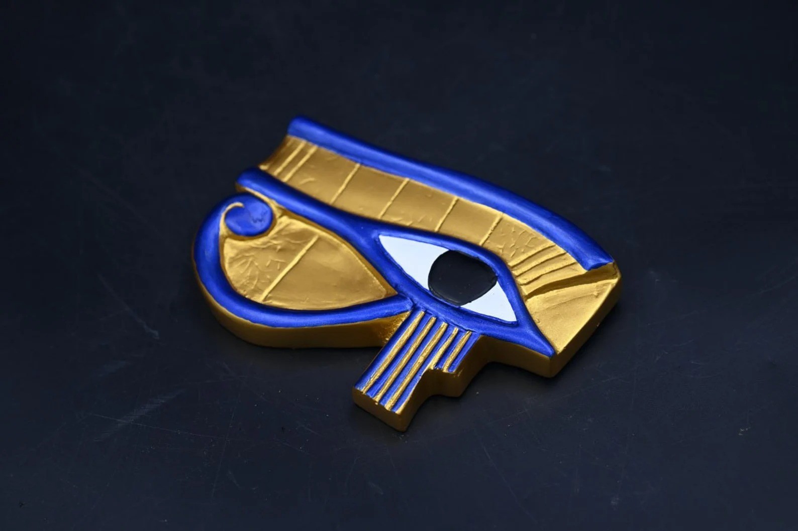 Rare Authentic Ancient Egyptian Antiquities Eye of Horus Blue Statue Egyptian BC