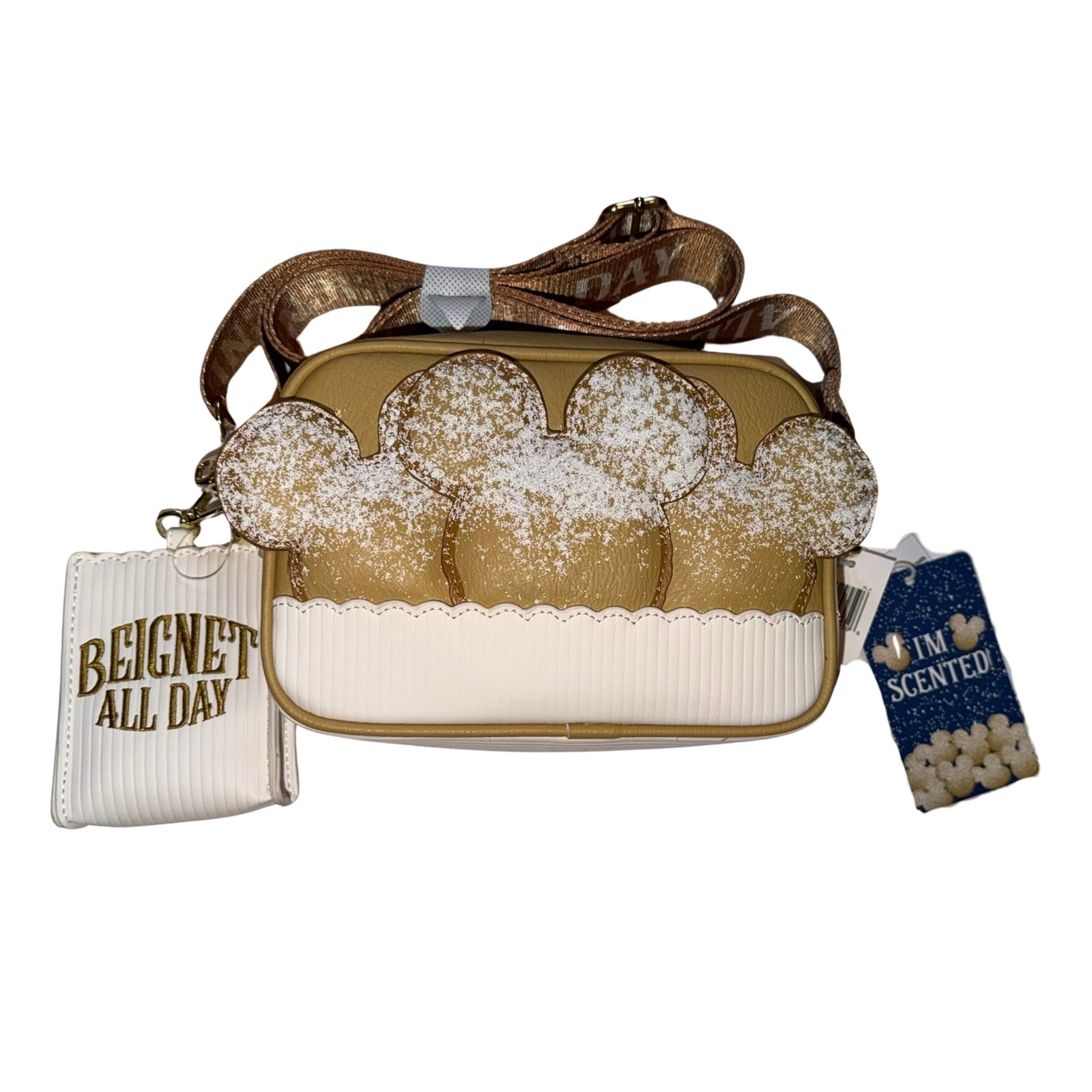Disney Parks Beignet All Day Mickey Icon Loungefly Crossbody Bag Scented 2026 Disney Parks Beignet All Day Mickey Icon Loungefly Crossbody Bag Scented 2026