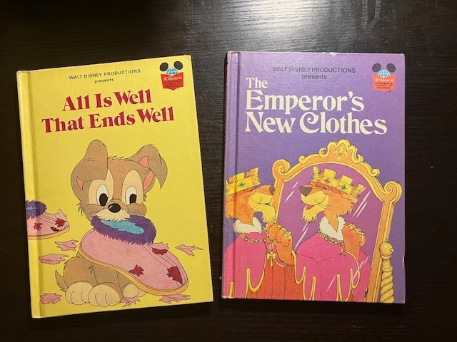 VTG Disney Wonderful World Of Reading Hardcover Children Books 1970's (set of 2)