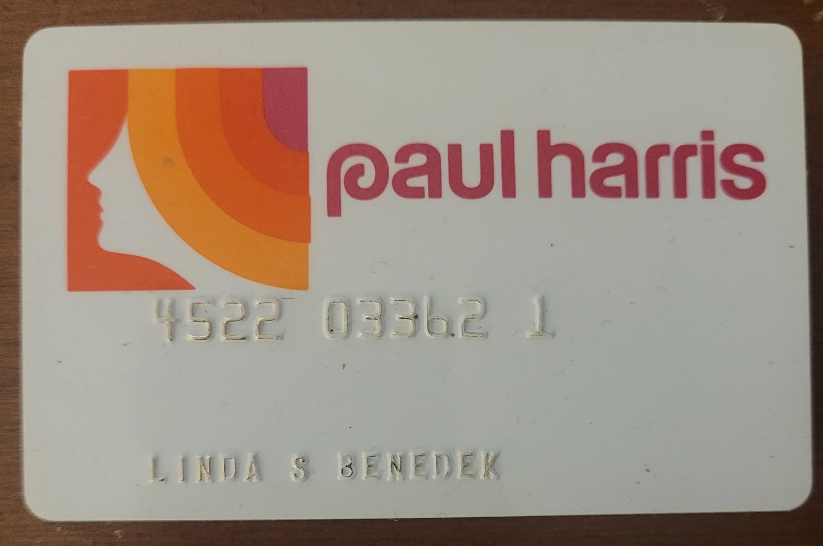 Vintage Paul Harris Store Credit Charge Card