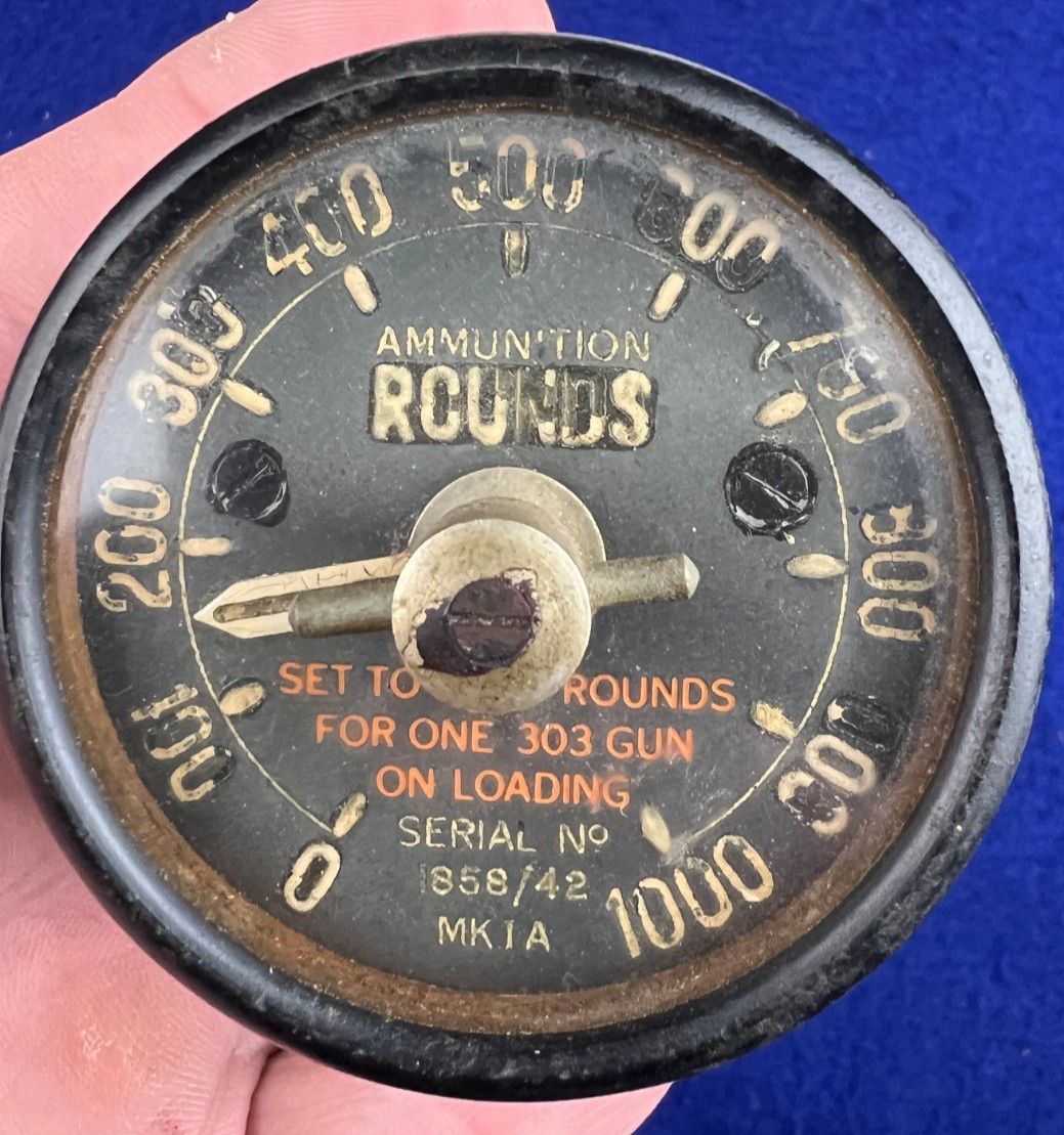 1942 RAF Ammunition Counter .303 Royal Air Force Mk1A British 1942 RAF Ammunition Counter .303 Royal Air Force Mk1A British