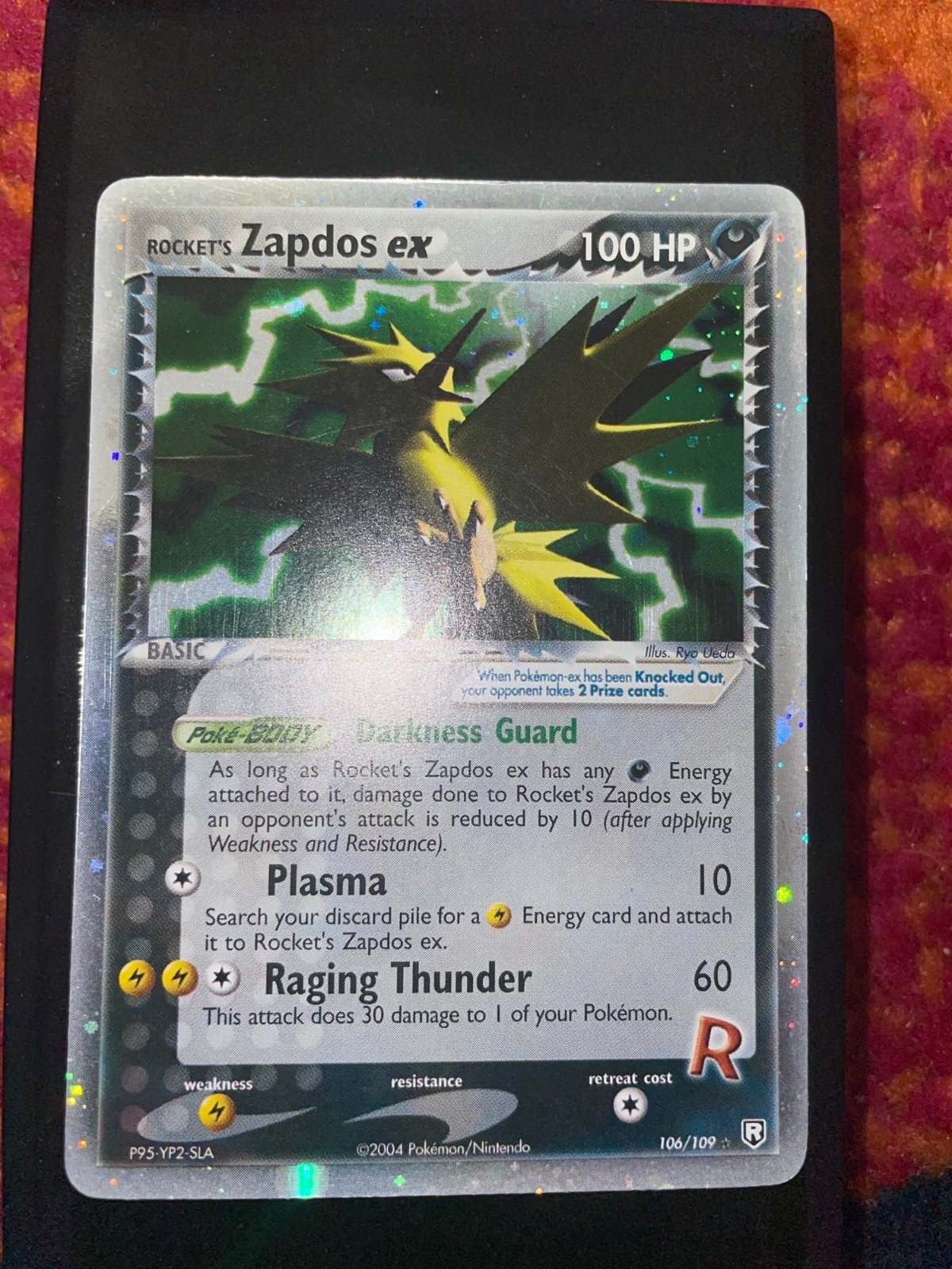 Rocket\'s Zapdos ex 106/109 Pokemon Card Ex Team Rocket Returns - PSA