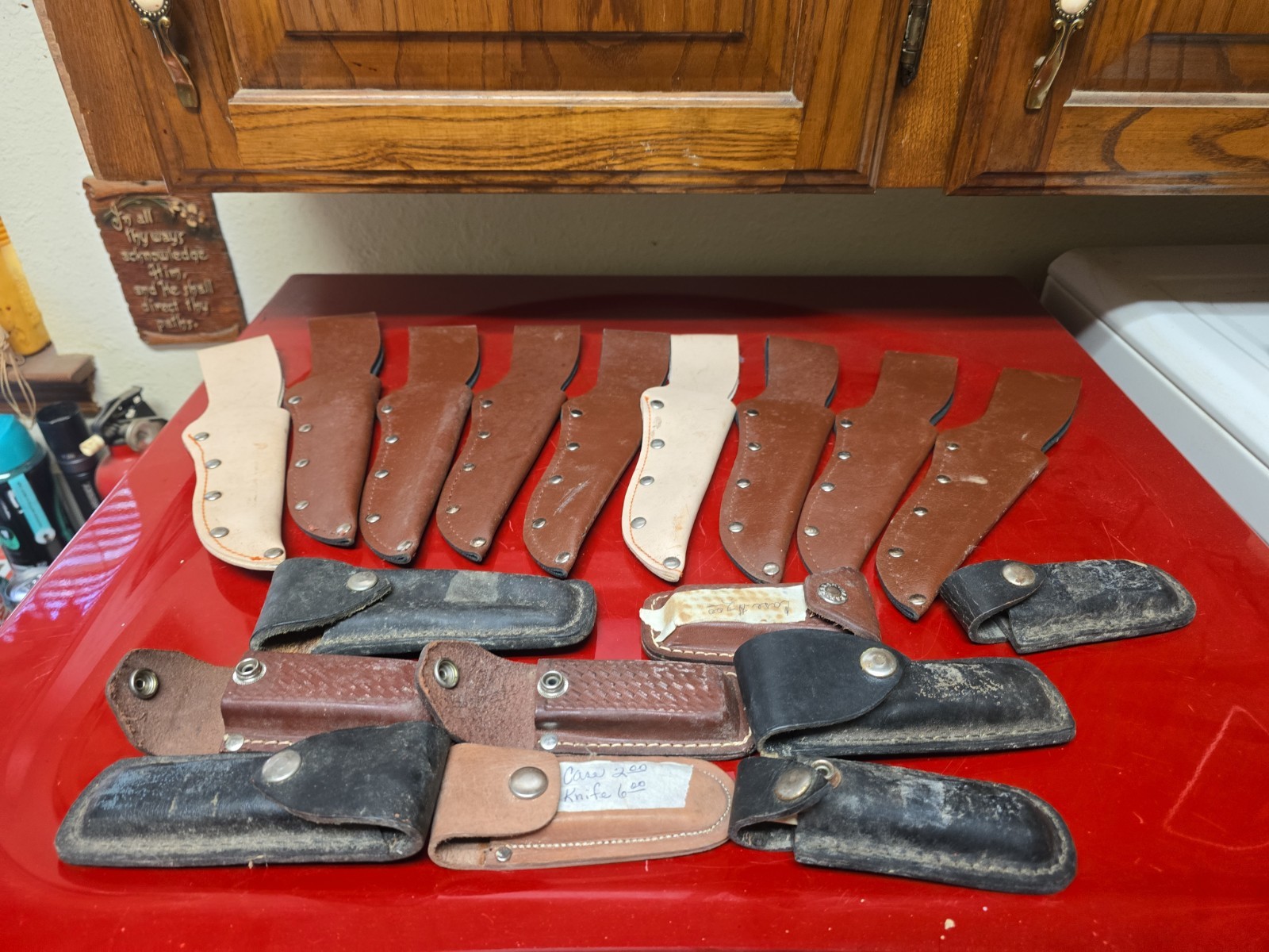 Leather Sheath Lot Of 18