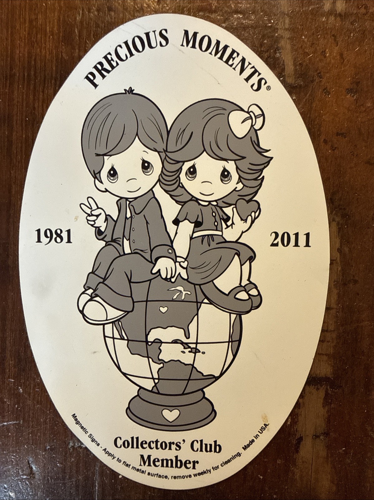 2011 Precious Moments Collectors Club Member Fridge Magnet