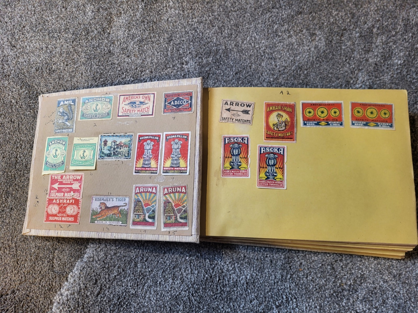 100\'s Vintage, early 1900s, mostly British India, match labels, about 1/2 shown 100\'s Vintage, early 1900s, mostly British India, match labels, about 1/2 shown