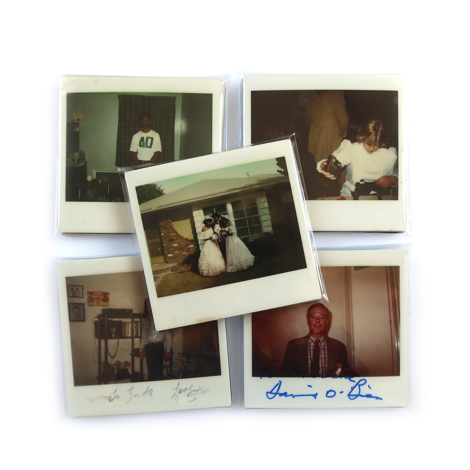 10 Vintage Kodak Instant Snapshots - Vernacular Color Photos - 1980s Found Mixed