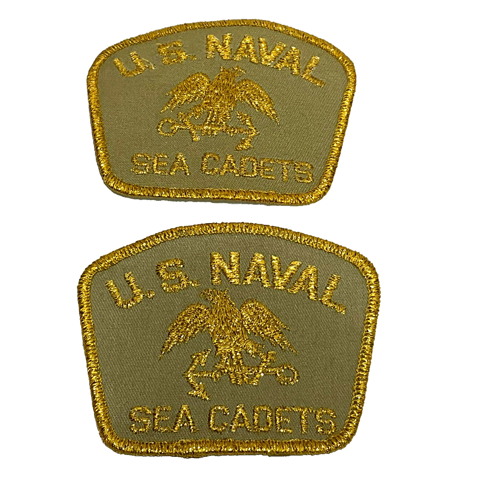 US Naval Sea Cadet Corps USNSCC: Officer or CPO Shoulder Uniform Patch Set
