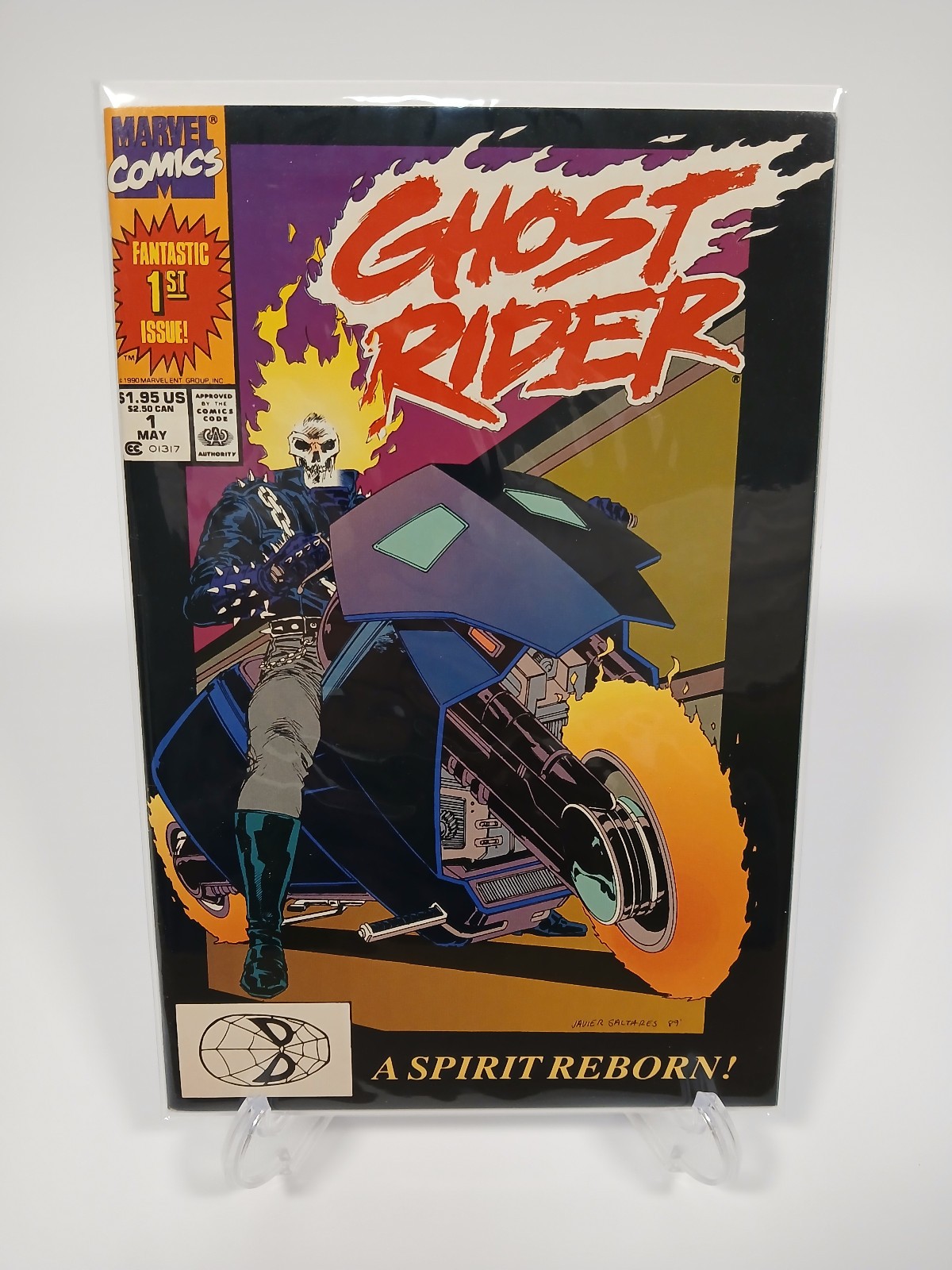 Ghost Rider #1 (Marvel 1990) 9.0 (VF/NM) – 9.4 (NM) Javier Saltares 1st Issue