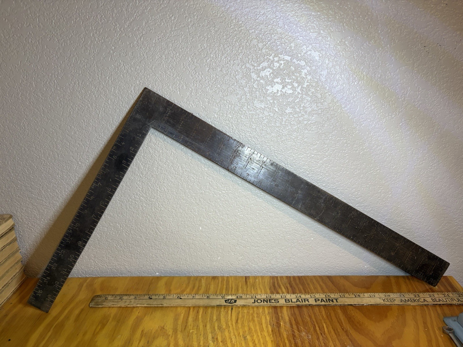 Vintage P S & W Co No 14 Framing Square 