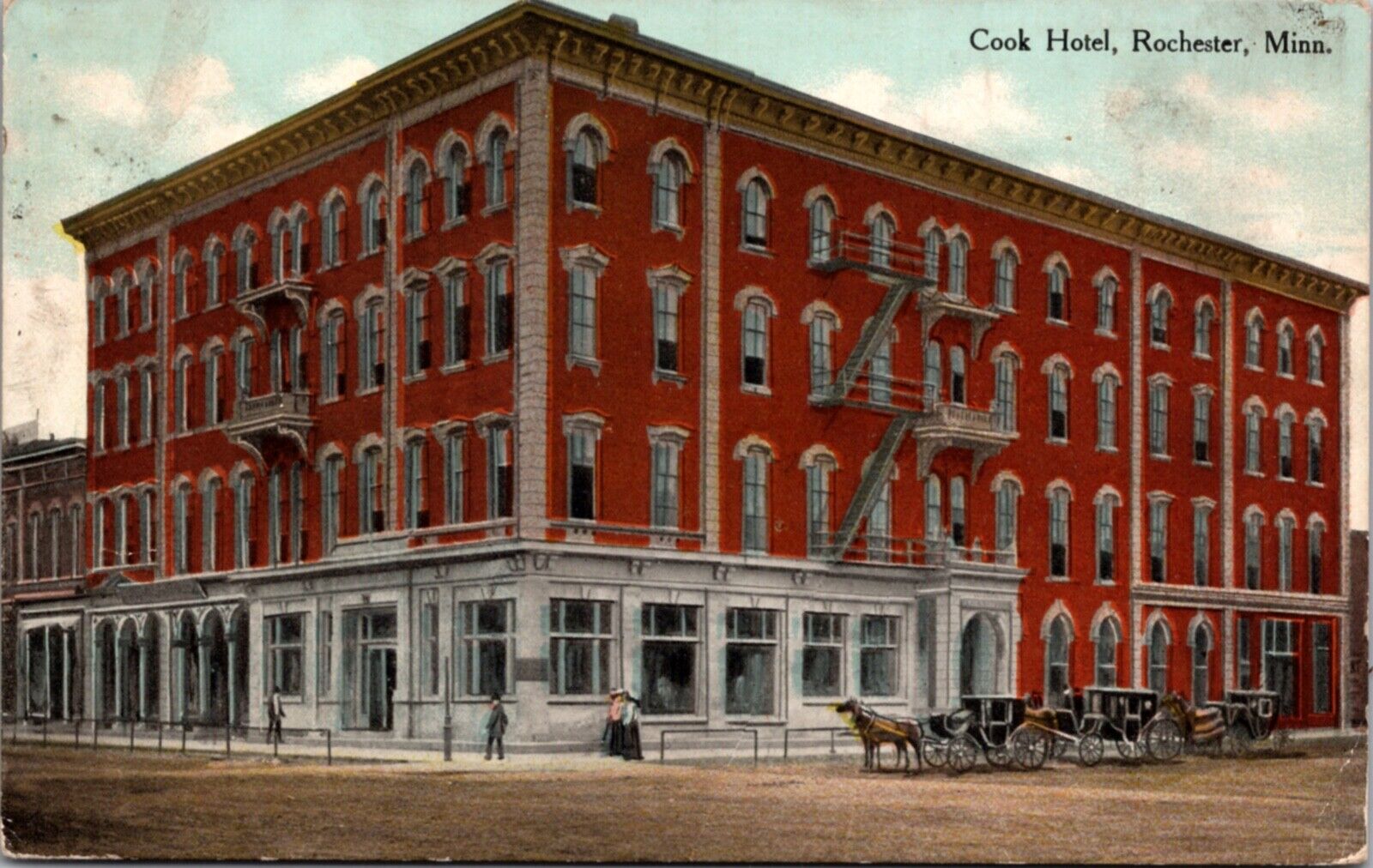 Postcard Cook Hotel in Rochester, Minnesota