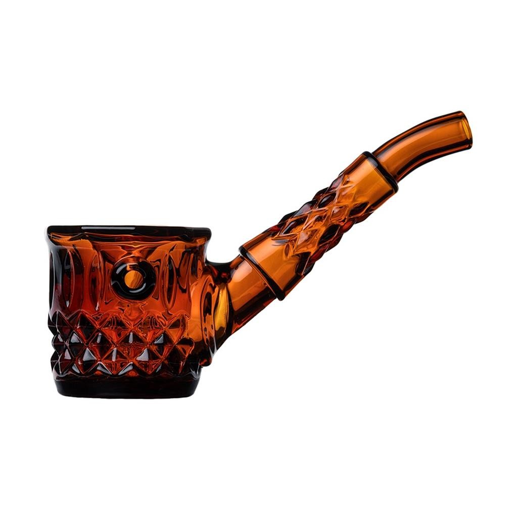 NWTN Home Highball Hand Pipe BALTIC AMBER Borosilicate Glass 4.9