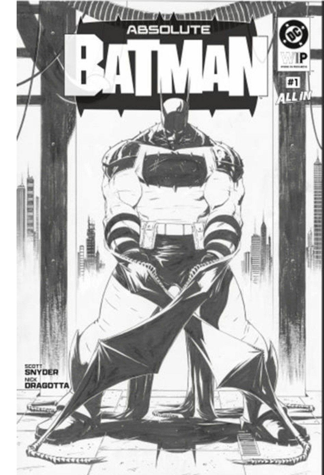 DC W.I.P. ABSOLUTE BATMAN #1 Second Printing Cvr A Nick Dragotta Presale 12/2/26 DC W.I.P. ABSOLUTE BATMAN #1 Second Printing Cvr A Nick Dragotta Presale 12/2/26