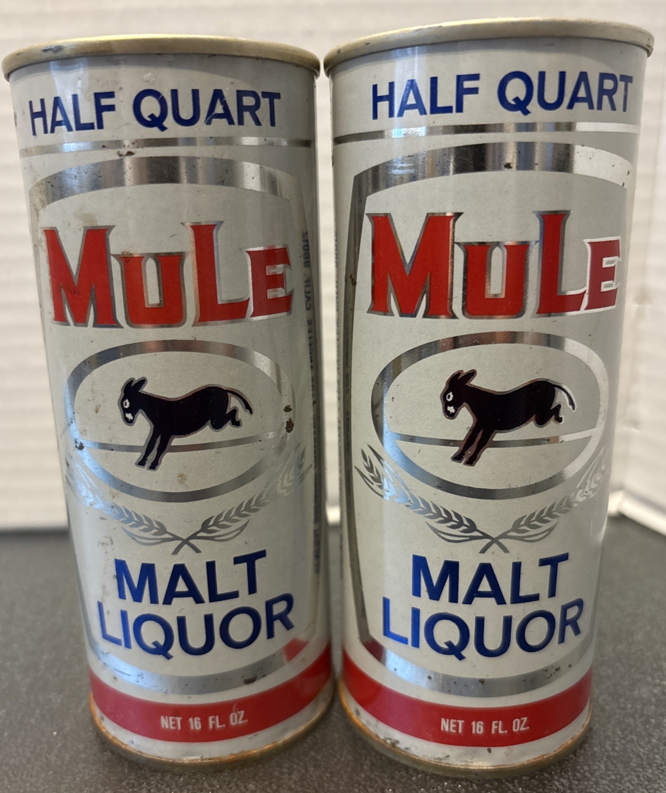 2-Mule Malt Liquor 16 oz Pull Tab bottom opened General Brewing, Los Angeles, CA 2-Mule Malt Liquor 16 oz Pull Tab bottom opened General Brewing, Los Angeles, CA