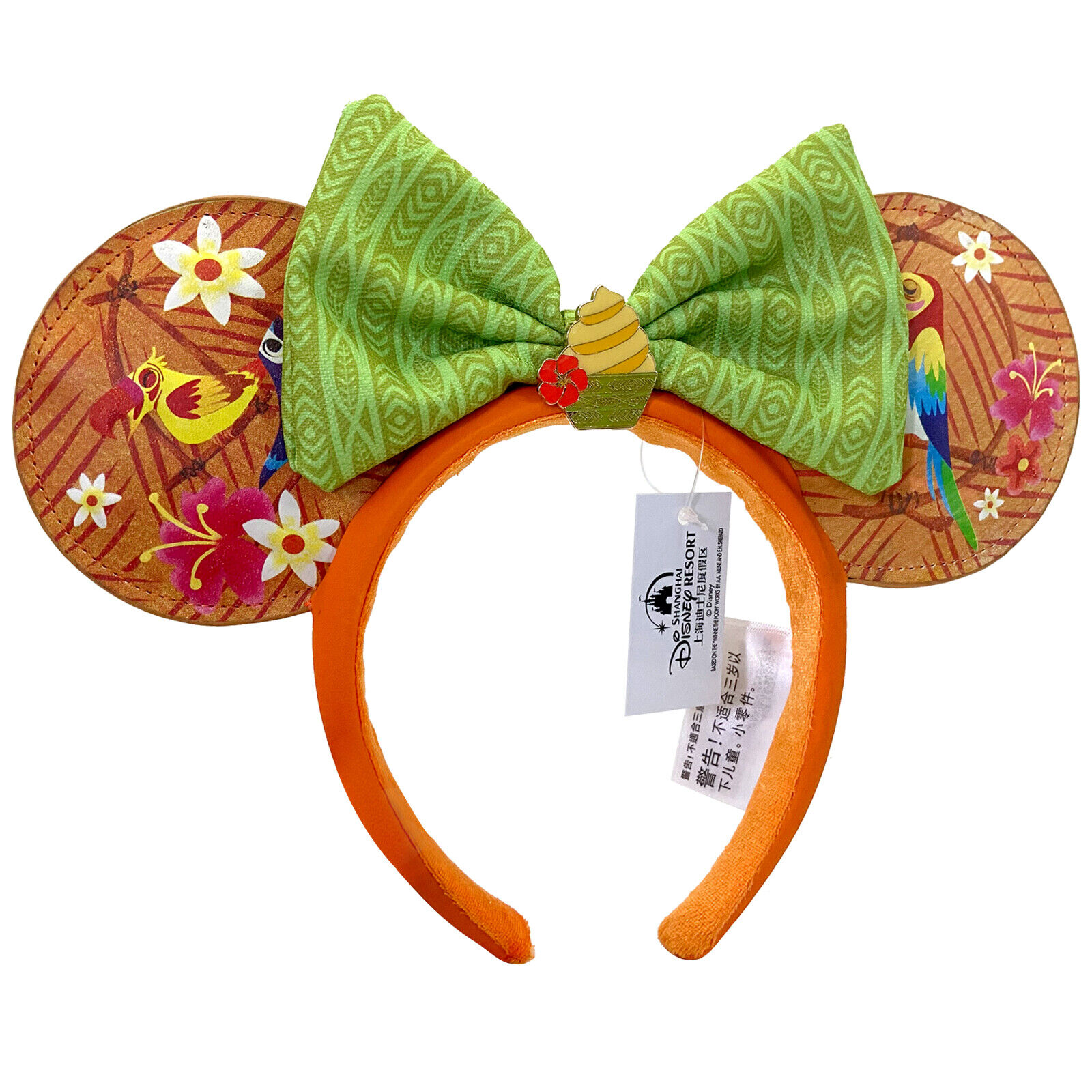 DisneyParks Enchanted Tiki Room Birds Minnie Mouse Bow Ears Mickey Headband Ears