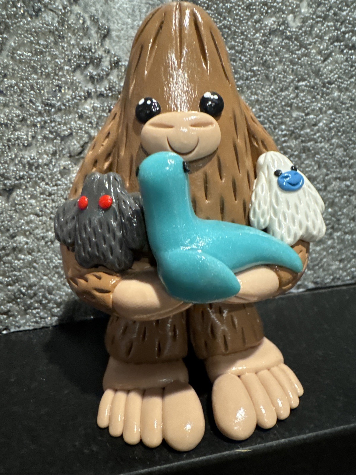 Cryptid Bigfoot Holding Cryptid Toys Enamel Pin Cute Collectible Cryptid Bigfoot Holding Cryptid Toys Enamel Pin Cute Collectible