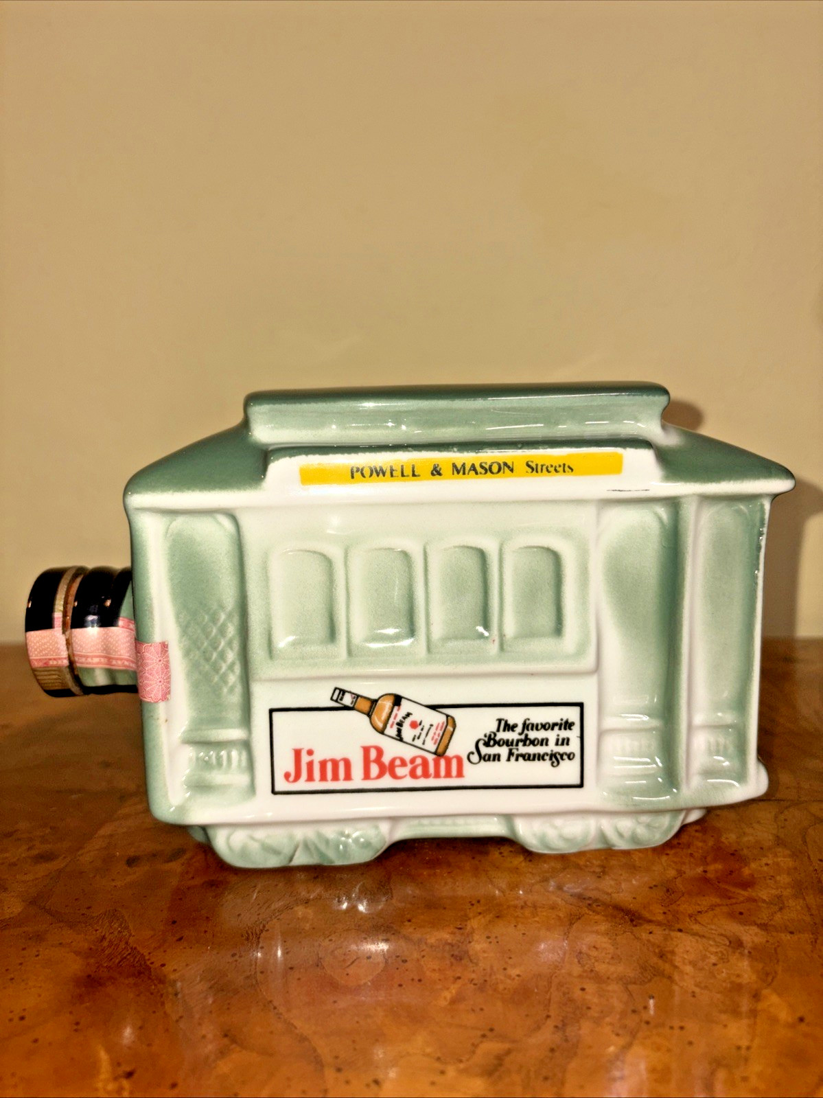 Vintage 1968 Jim Beam San Francisco Trolley Decanter Powell & Mason Cable Car