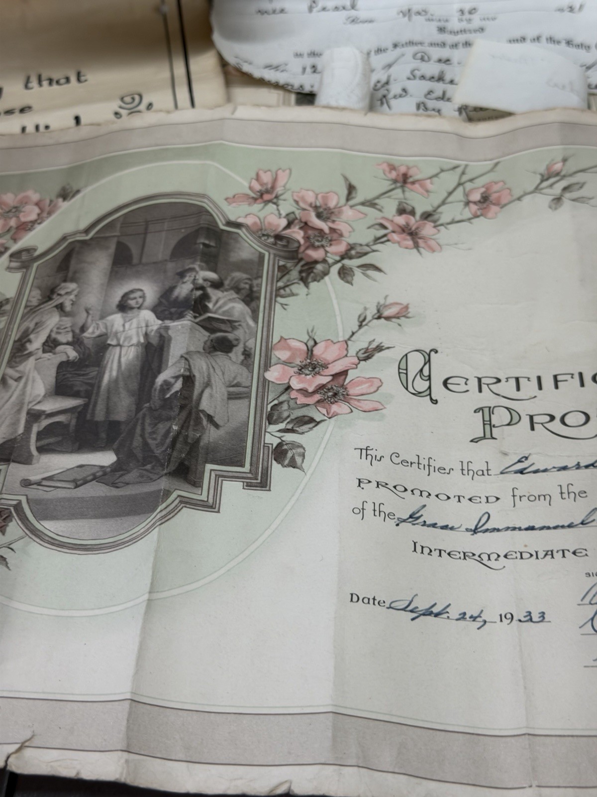 Antique 1921 Marriage Certificate And Baptism Certificate Edward S. Sachs’s Antique 1921 Marriage Certificate And Baptism Certificate Edward S. Sachs’s