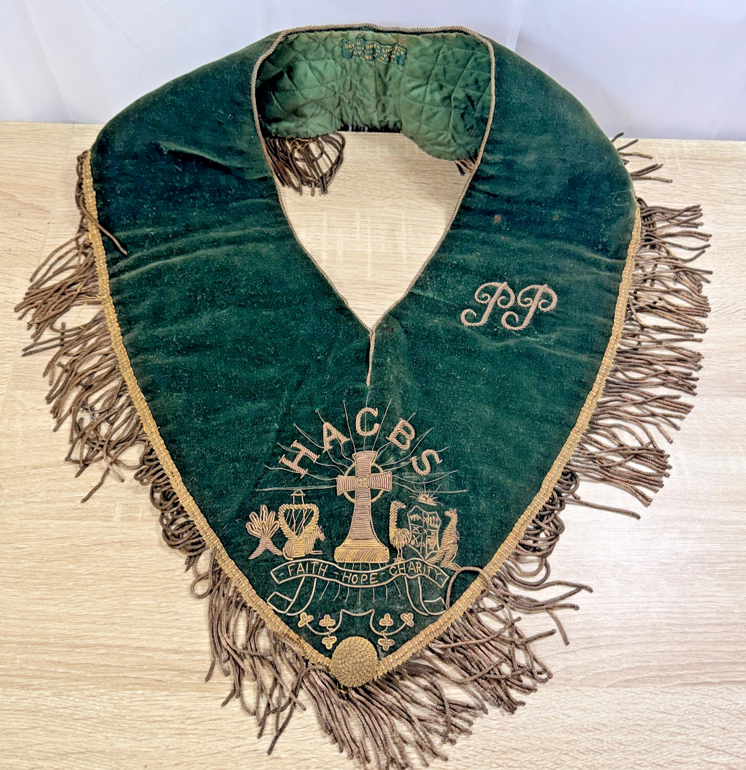 Antique Australian HACBS Ceremonial Regalia Collar – David Jones Sydney – c.1906