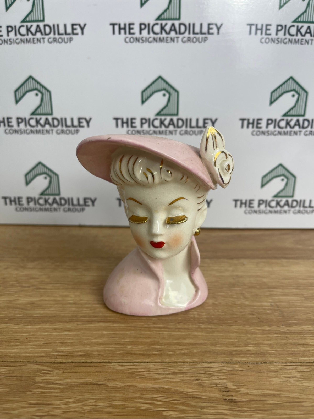 Vintage Irice Pink Lady Head Vase Mid Century Ceramic Planter Vintage Irice Pink Lady Head Vase Mid Century Ceramic Planter