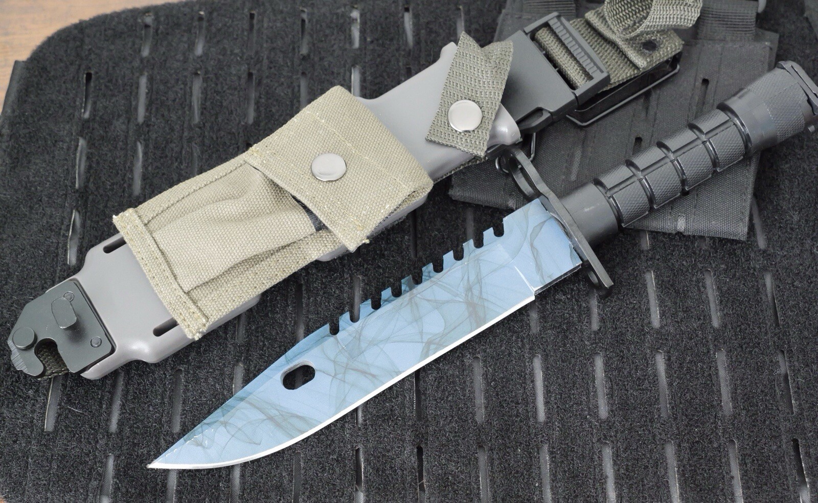 M-9 BAYONET SURVIVAL Knife Scabbard Saw Back AR Wire Cutter Tactical Holster 13\ M-9 BAYONET SURVIVAL Knife Scabbard Saw Back AR Wire Cutter Tactical Holster 13\
