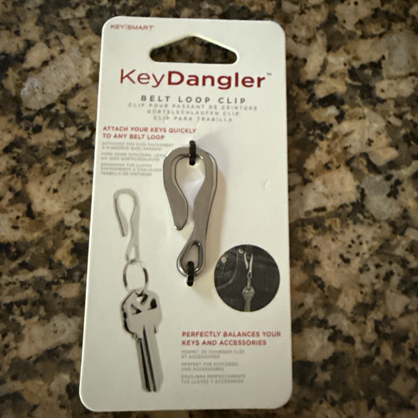 KEYSMART Key Dangler Belt Loop Clip  for Keychain 
