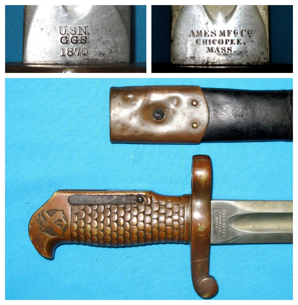 US AMES Sword Bayonet 1870