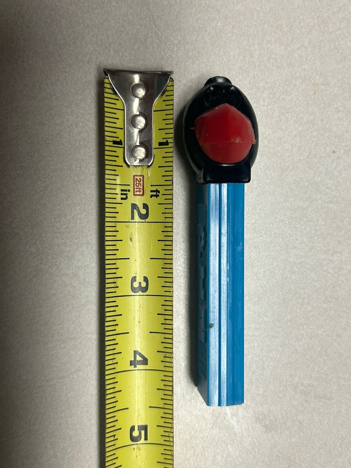 Great Vintage PEZ Raven Dispenser No Feet, Blue Stem Austria No Glasses