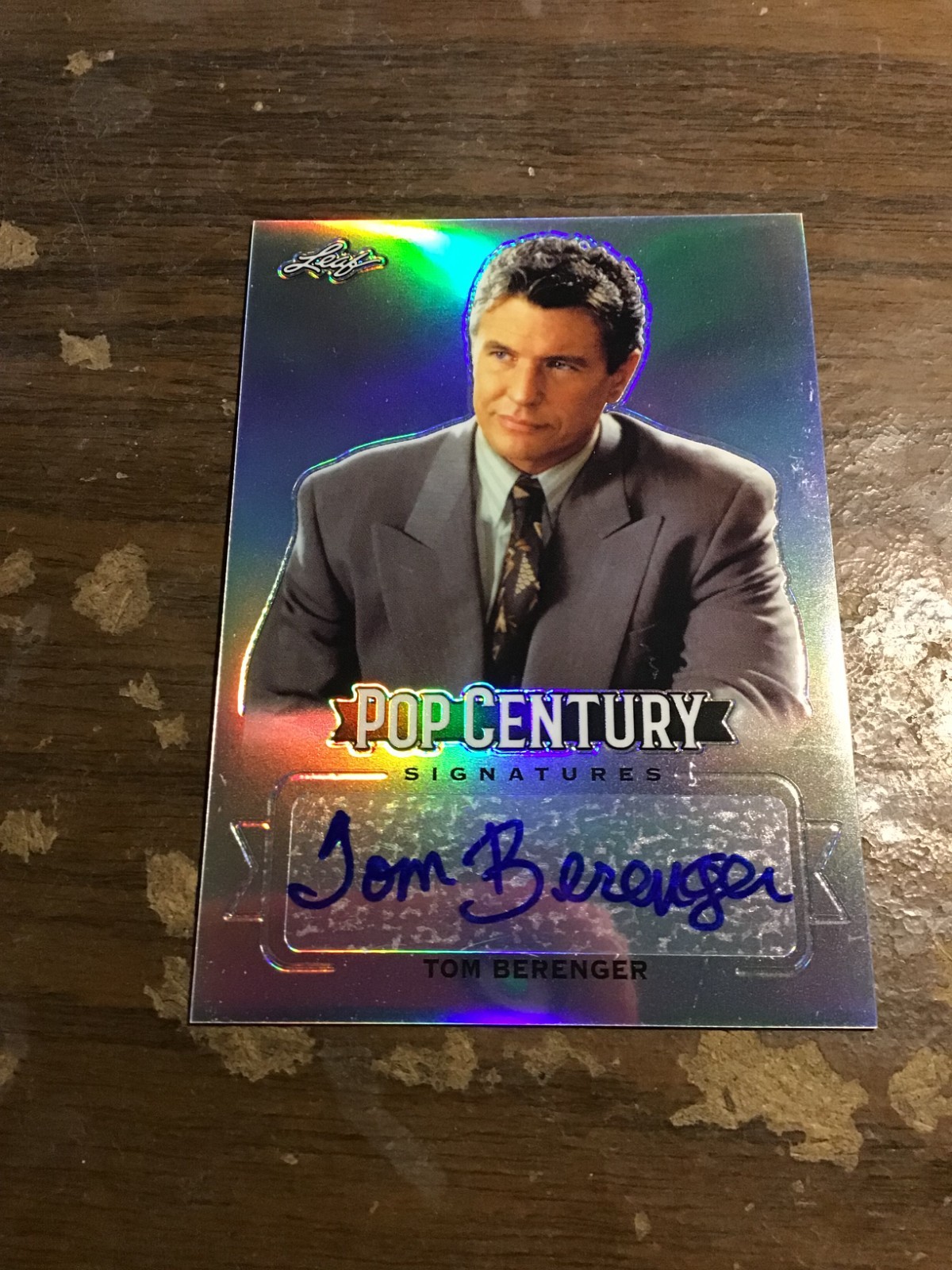 Tom Berenger 2019 Leaf Metal Pop Century Silver Auto  SNIPER
