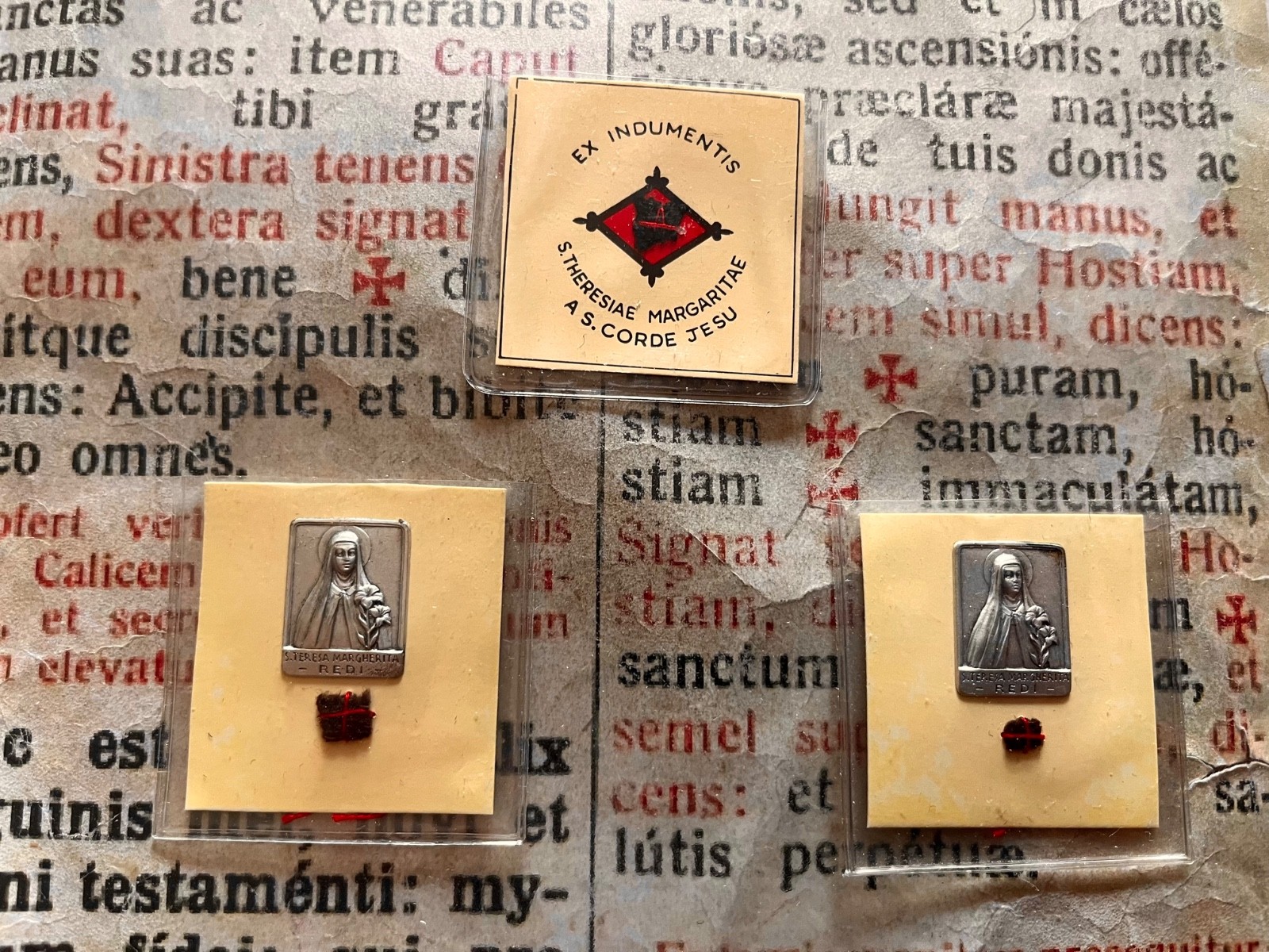 LOT RELICS Discalced Carmelites\'s Cloistered Monastery: St. Teresa Margaret Redi