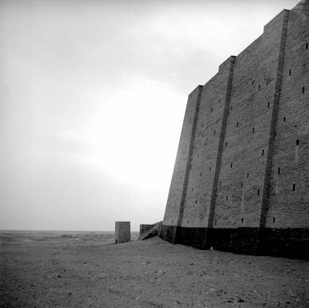 Iraq Babylon Wall of legendary queen Semiramis's palace 1964 Old Photo