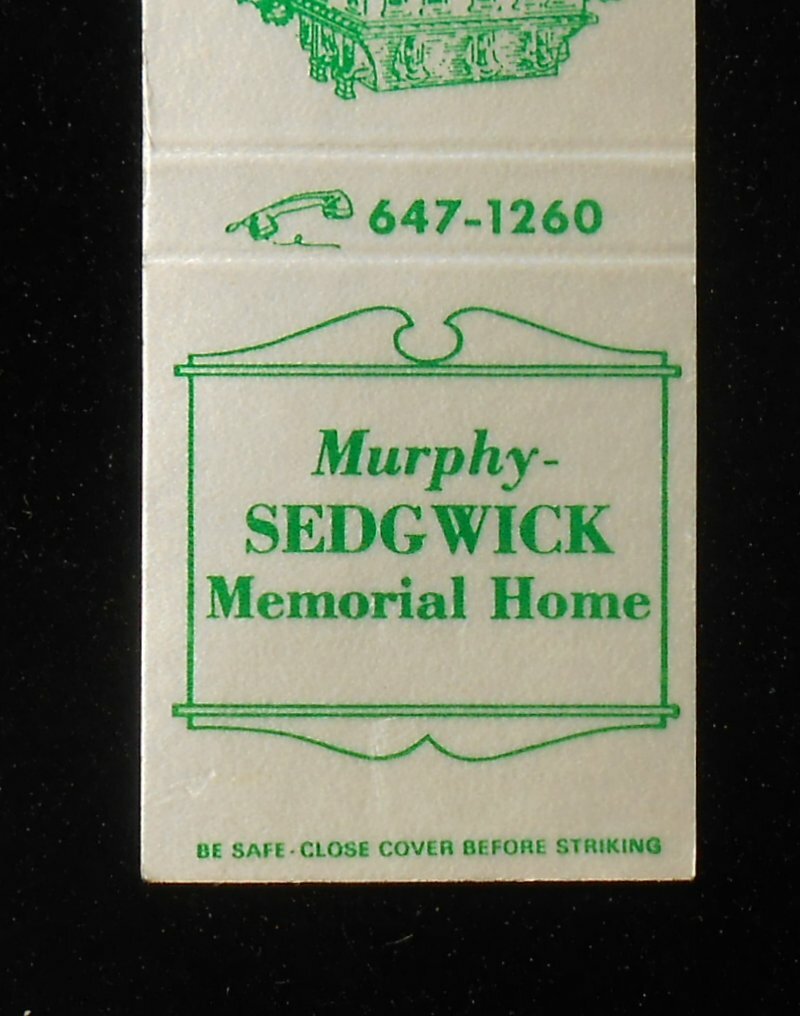 1970s Murphy-Sedgwick Memorial Funeral Home Ralph & Richard Canton IL Fulton Co